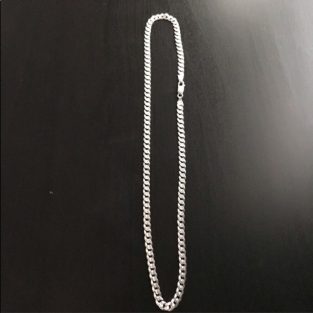 Solid Silver Curb Chain